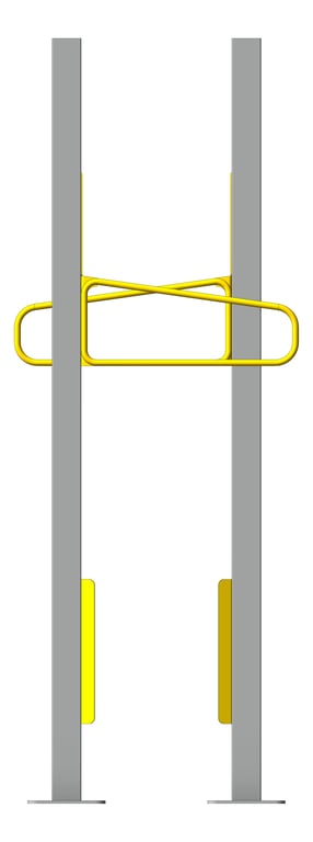 Left Image of Rack Bicycle Cora PostMounted Vertical Nested