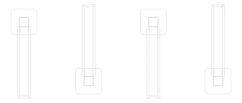 Plan Image of Rack Bicycle Cora PostMounted Vertical Nested