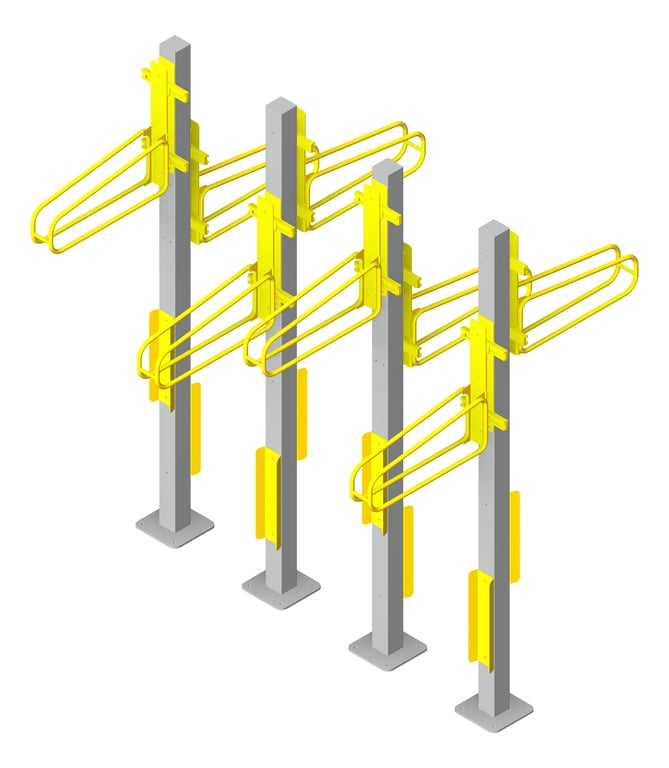 Navigate to Rack Bicycle Cora PostMounted Vertical Pivot Double