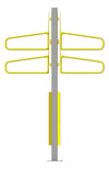 Left Image of Rack Bicycle Cora PostMounted Vertical Pivot Double