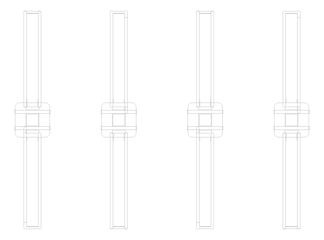 Plan Image of Rack Bicycle Cora PostMounted Vertical Pivot Double