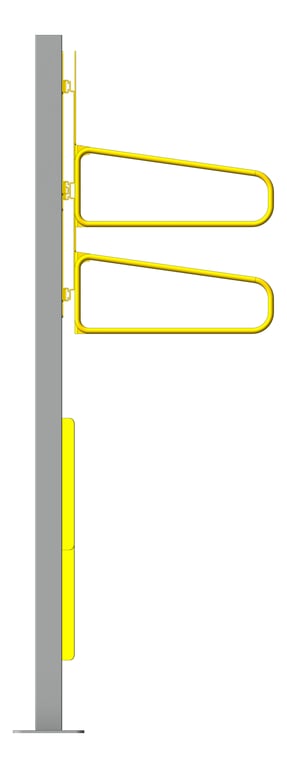 Left Image of Rack Bicycle Cora PostMounted Vertical Pivot