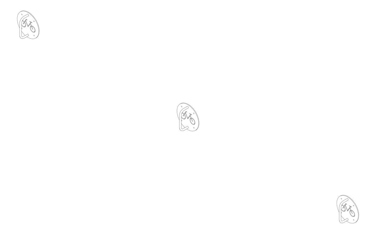 3D Documentation Image of Rack Bicycle Cora WallMounted