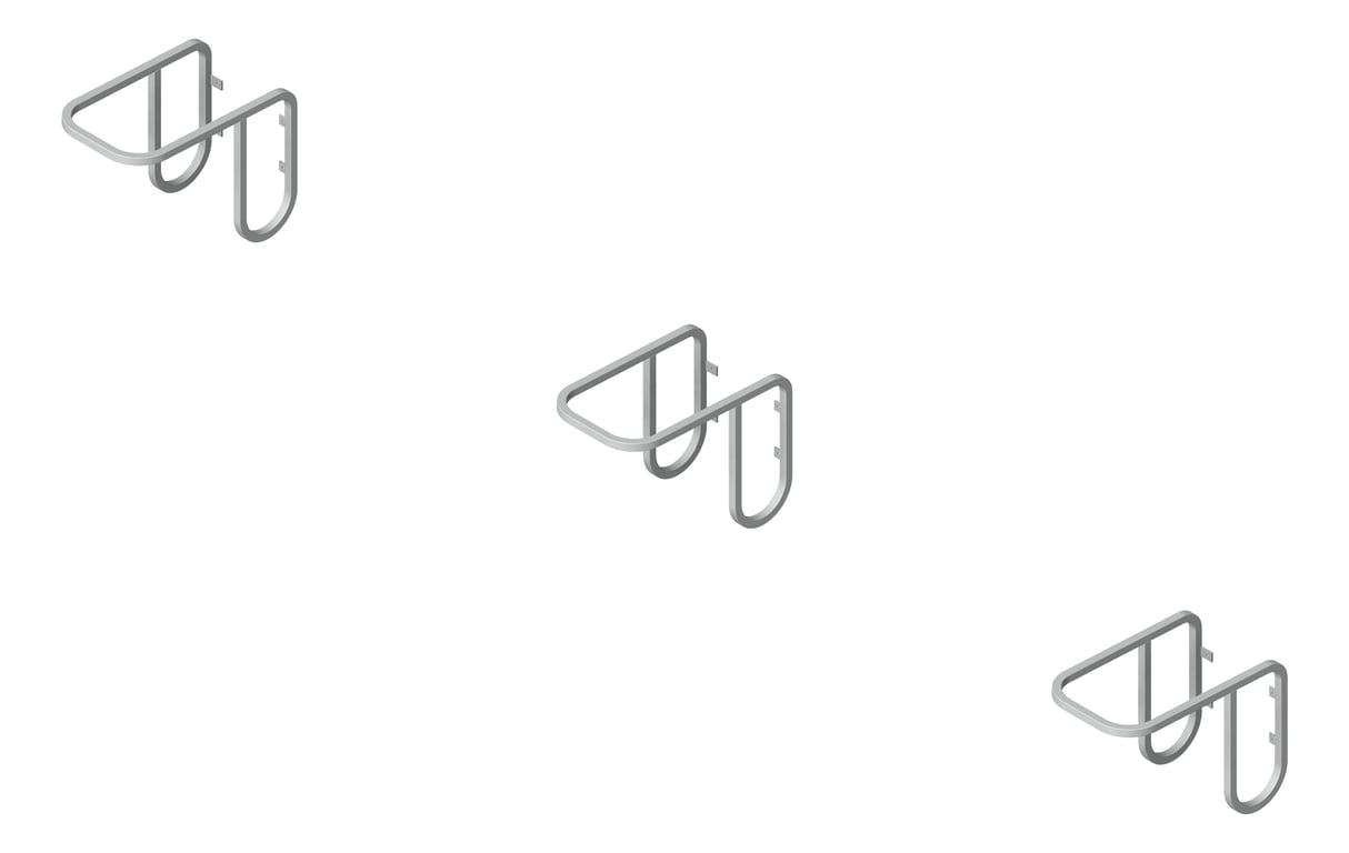 Image of Rack Bicycle Cora WallMounted Double