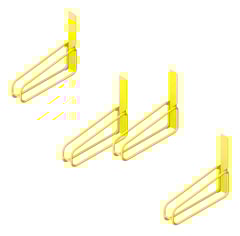 3D Presentation Image of Rack Bicycle Cora WallMounted Vertical