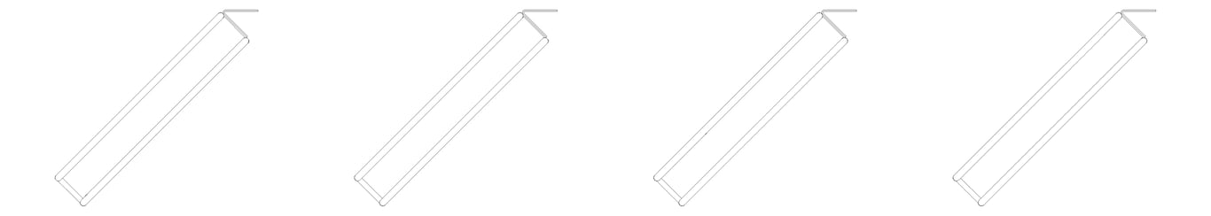 Plan Image of Rack Bicycle Cora WallMounted Vertical Angled