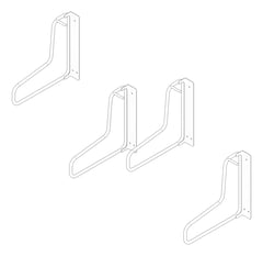 3D Documentation Image of Rack Bicycle Cora WallMounted Vertical Fenders