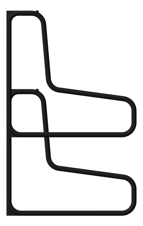 Left Image of Rack Bicycle Cora WallMounted Vertical Fenders