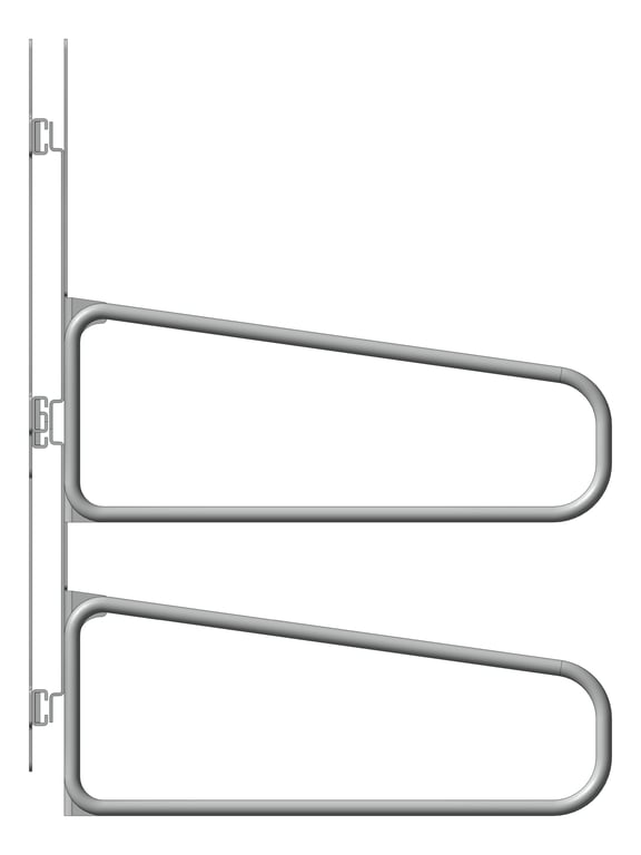 Left Image of Rack Bicycle Cora WallMounted Vertical Pivot