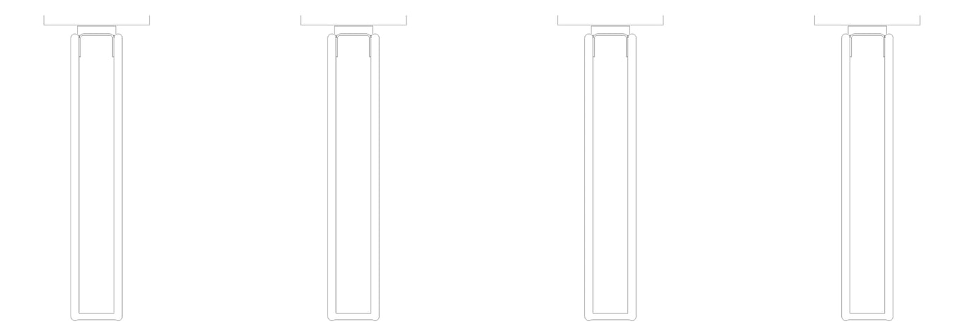Plan Image of Rack Bicycle Cora WallMounted Vertical Pivot
