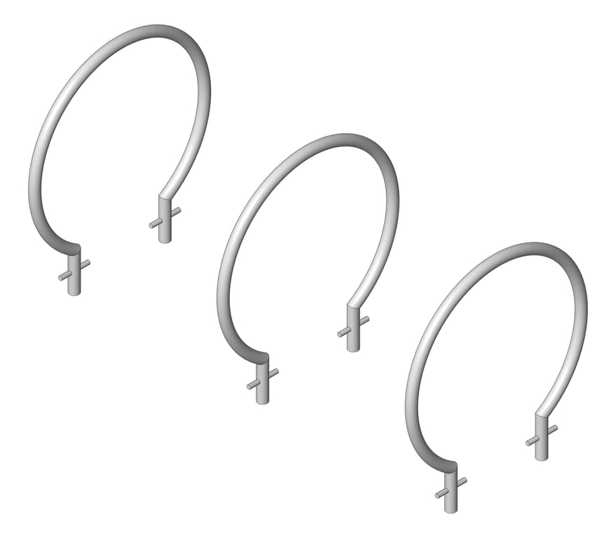 3D Shaded Image of Rail Bicycle Cora Ring