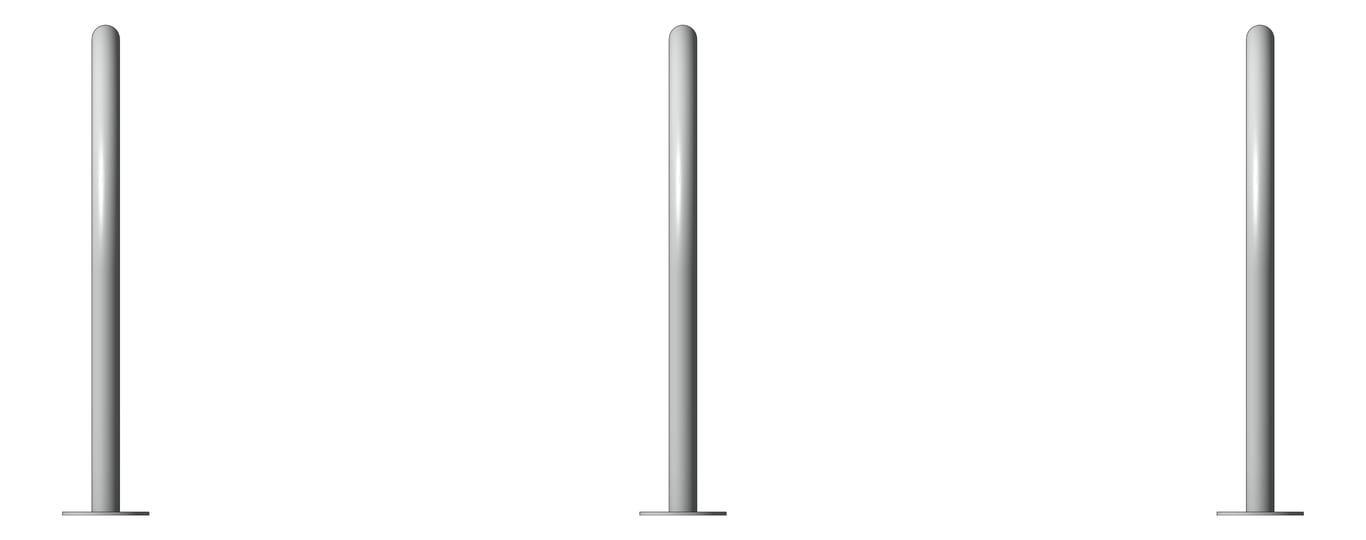 Front Image of Rail Bicycle Cora Rounded SurfaceMount