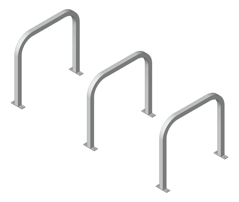 3D Shaded Image of Rail Bicycle Cora ScratchGuard