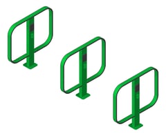 3D Presentation Image of Rail Bicycle Cora ScratchGuard Charge