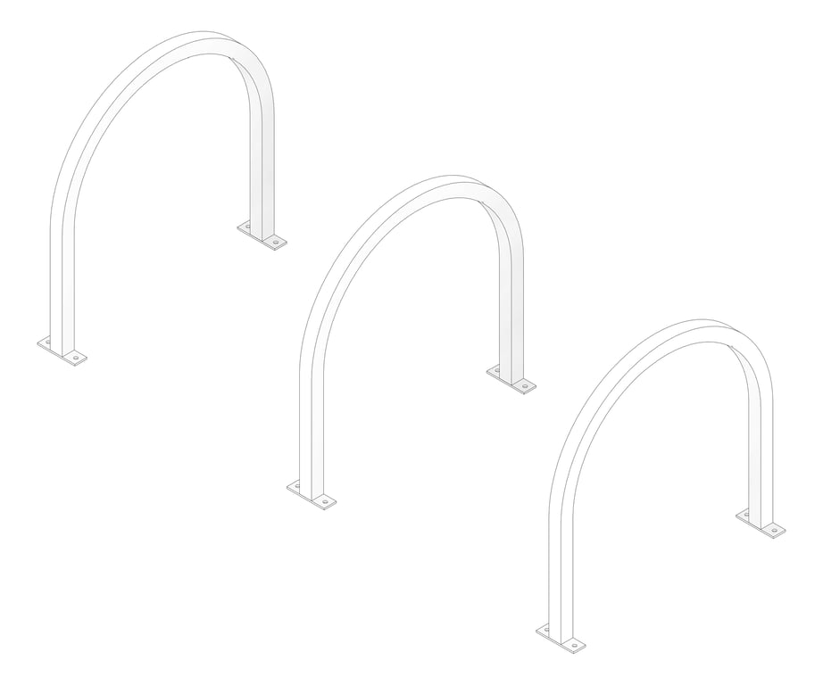 3D Documentation Image of Rail Bicycle Cora ScratchGuard Rounded