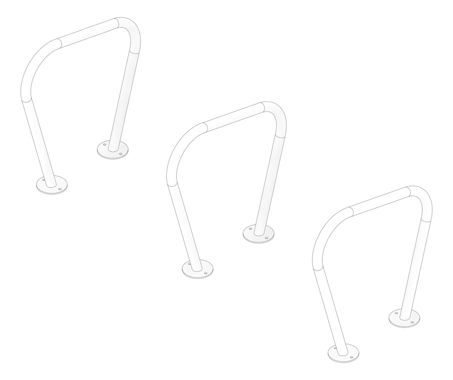 3D Documentation Image of Rail Bicycle Cora Vee SurfaceMount