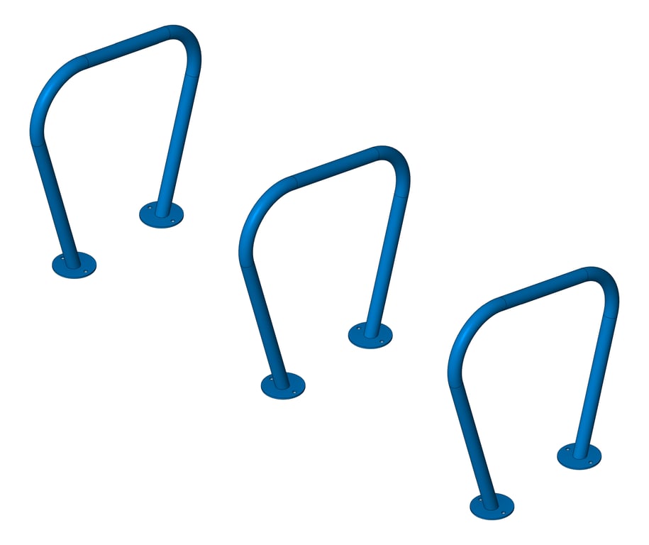 3D Shaded Image of Rail Bicycle Cora Vee SurfaceMount