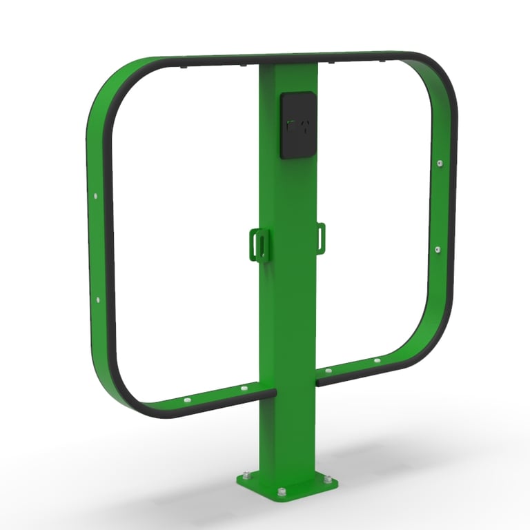 SG1-e_BIKE-RAL 6037_NO BIKE_ZOOM PER.jpg Image of Rail Bicycle Cora ScratchGuard