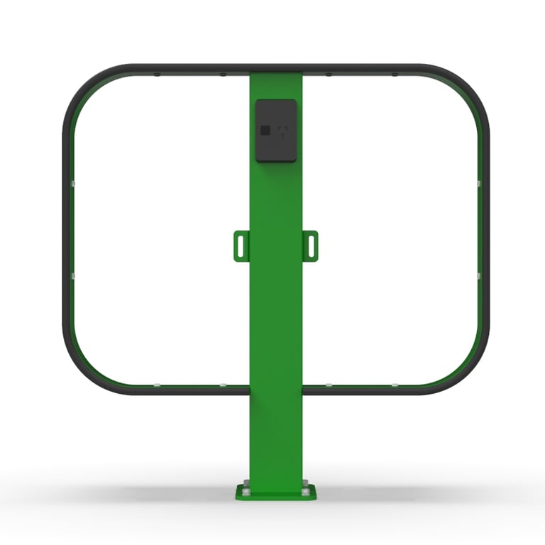 SG1-e_BIKE-RAL 6037_NO BIKE_ZOOM SIDE.jpg Image of Rail Bicycle Cora ScratchGuard