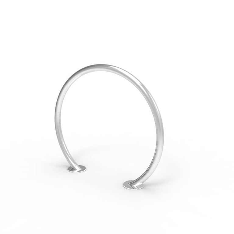 cbr4b-stainless-steel-bike-rail-perspective.jpg Image of Rail Bicycle Cora Ring SurfaceMount