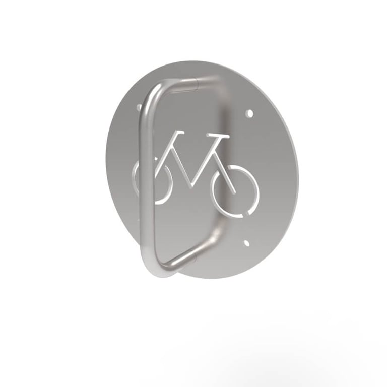 cwr1-wall-mount-bike-rack-stainless-steel-perspective.jpg Image of Rack Bicycle Cora WallMounted