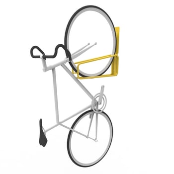 e3vr-vertical-bike-rack-with bike-perspective.jpg Image of Rack Bicycle Cora WallMounted Vertical
