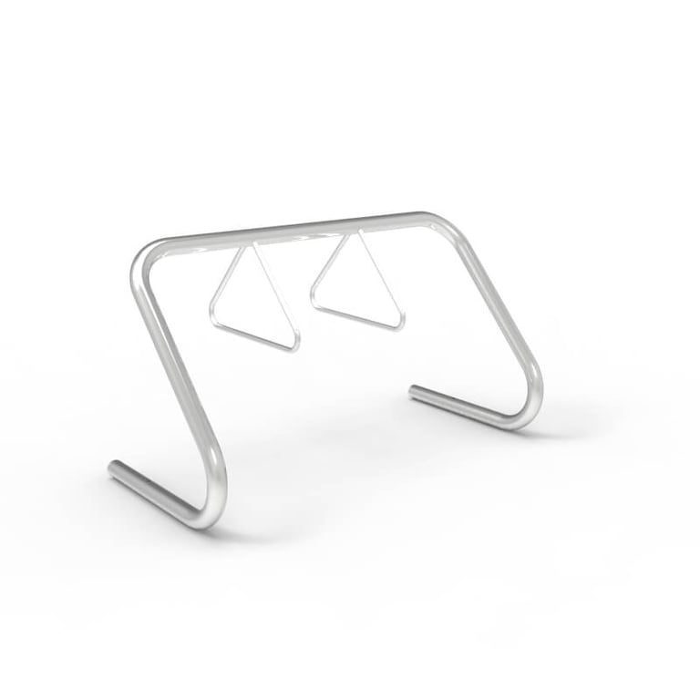 expo-1500-stainless-bike-rack-5-8-capacity-perspective.jpg Image of Rack Bicycle Cora Expo 8Bay DoubleSpaced