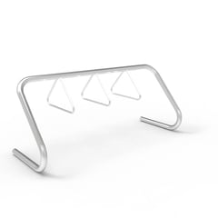 expo-2000-stainless-bike-rack-6-10-capacity-perspective.jpg Image of Rack Bicycle Cora Expo 10Bay DoubleSpaced