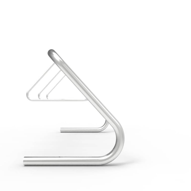 expo-2000-stainless-bike-rack-6-10-capacity-side.jpg Image of Rack Bicycle Cora Expo 10Bay DoubleSpaced