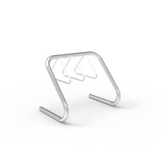 expo-3606-stainless-bike-rack-4-6-capacity-perspective.jpg Image of Rack Bicycle Cora Expo 6Bay