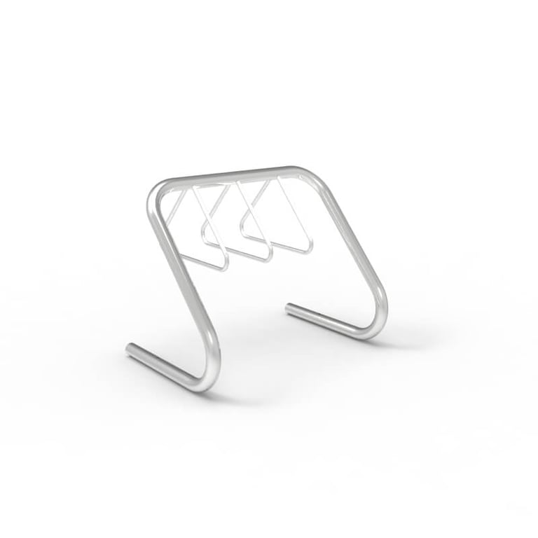 expo-3606-stainless-bike-rack-4-6-capacity-perspective.jpg Image of Rack Bicycle Cora Expo 6Bay