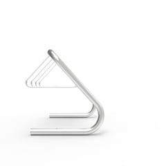 expo-4506-stainless-bike-rack-5-7-capacity-side.jpg Image of Rack Bicycle Cora Expo 7Bay