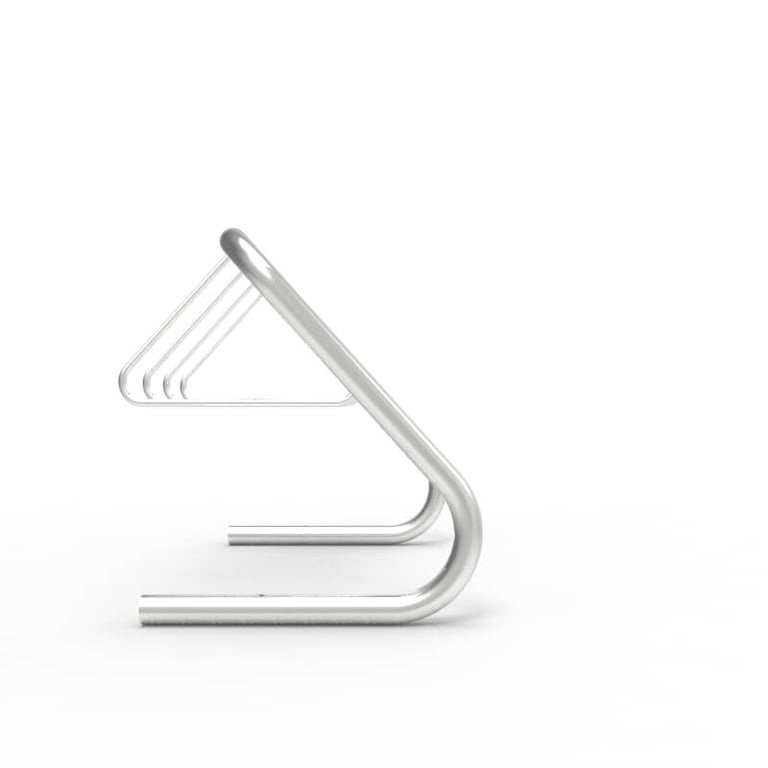 expo-4506-stainless-bike-rack-5-7-capacity-side.jpg Image of Rack Bicycle Cora Expo 7Bay