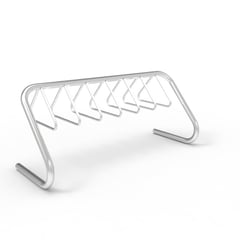 expo-7510-stainless-bike-rack-7-10-capacity-perspective.jpg Image of Rack Bicycle Cora Expo 10Bay