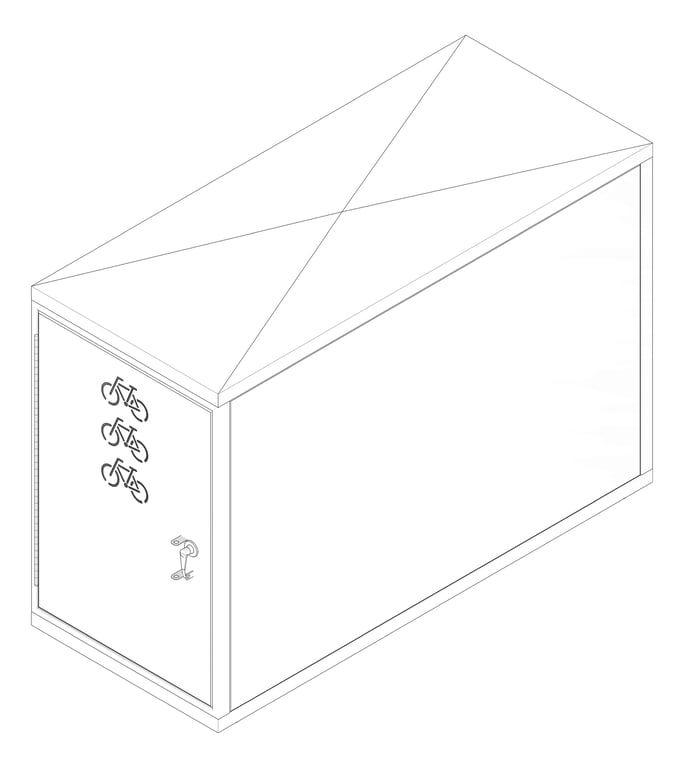 3D Documentation Image of Locker Bicycle Cora