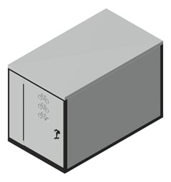 3D Presentation Image of Locker Bicycle Cora Double