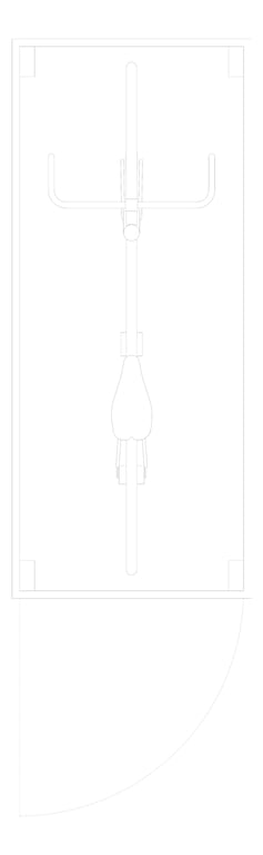 Plan Image of Locker Bicycle Cora Double Stacked