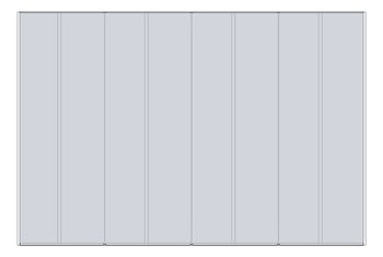 Front Image of Wall Polycarbonate Danpal TraditionalFacade