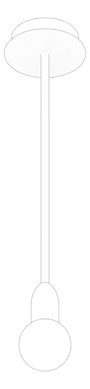 3D Documentation Image of Lighting CeilingSuspended Darkon Chrome DOME SUS