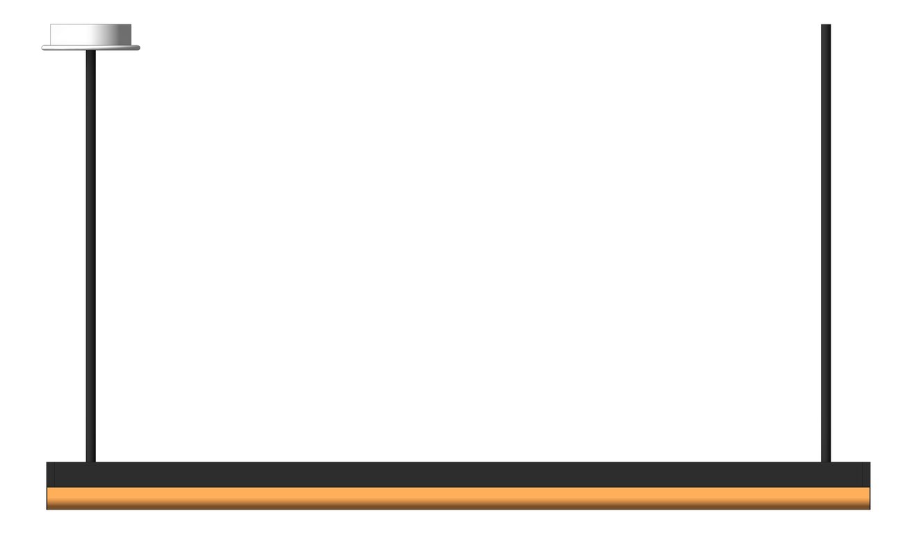 Front Image of Lighting CeilingSuspended Darkon Grazer TUBE SUS