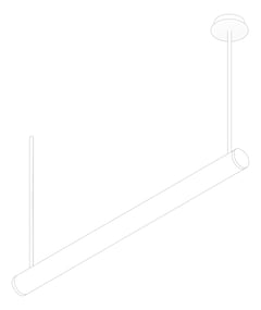 3D Documentation Image of Lighting Ceiling Darkon Tube SUS