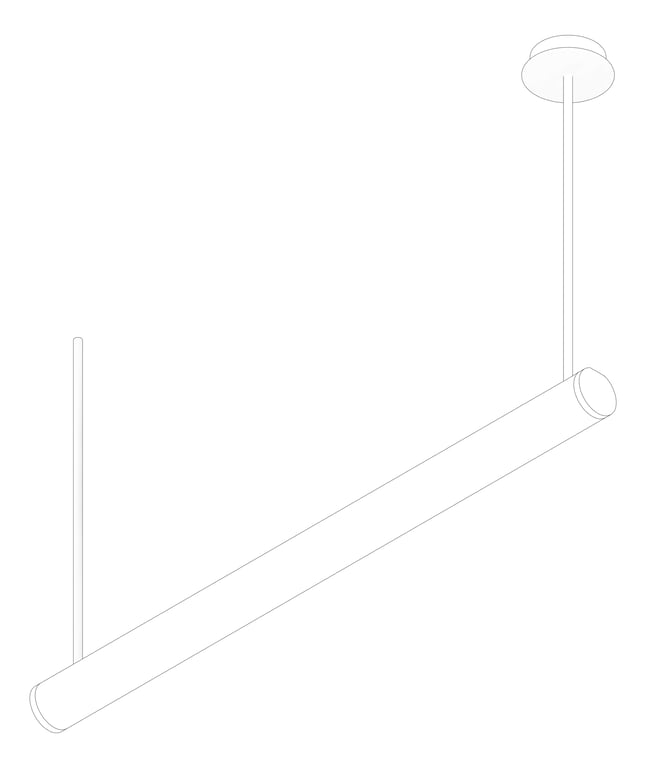 3D Documentation Image of Lighting Ceiling Darkon Tube SUS