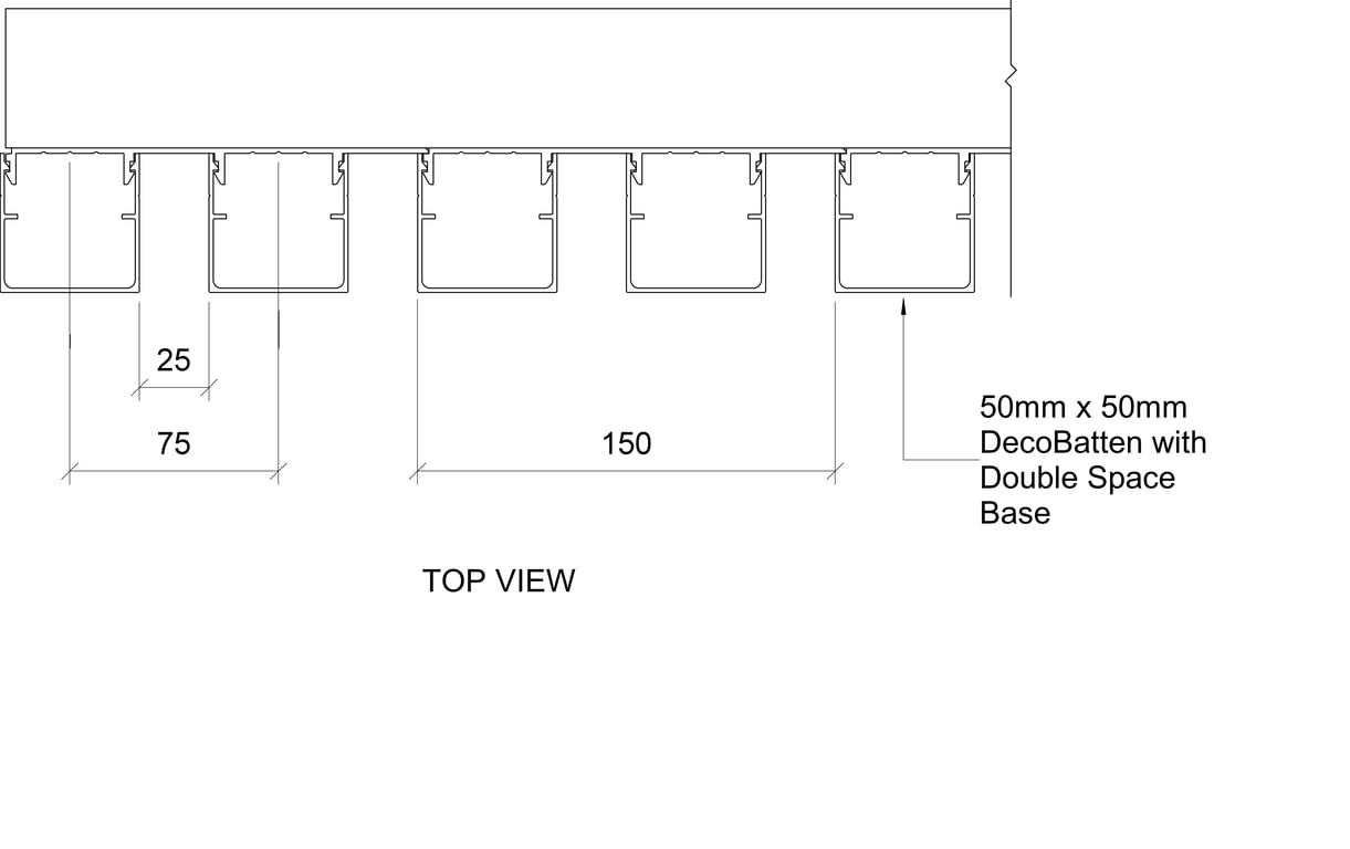 Navigate to BATTEN 50mm Double Space Base Coverage