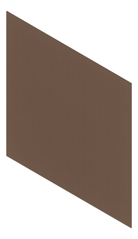 3D Presentation Image of Cladding Aluminium Deco Castellated Vertical Merbau Material