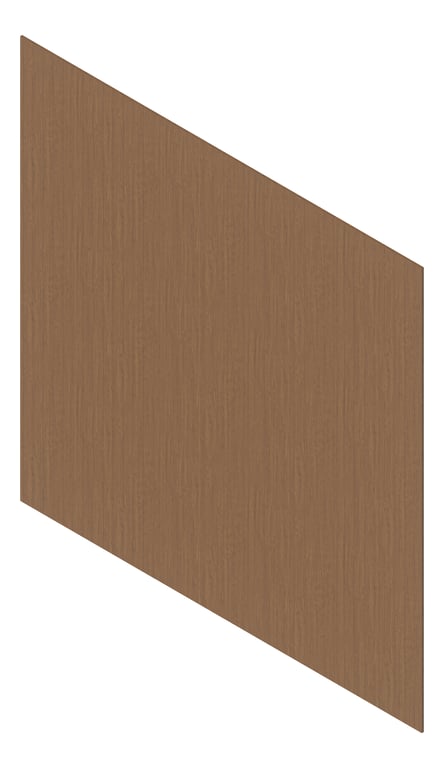 3D Presentation Image of Cladding Aluminium Deco Castellated Vertical SilkyOak Material