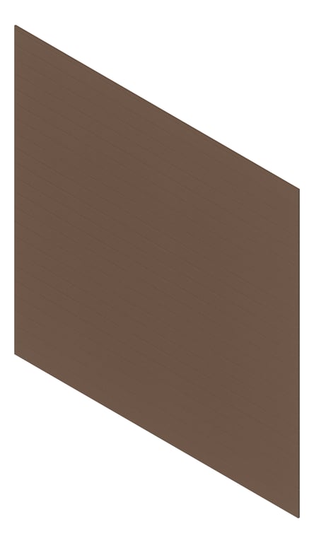 3D Presentation Image of Cladding Aluminium Deco Narrowline Horizontal Merbau Material
