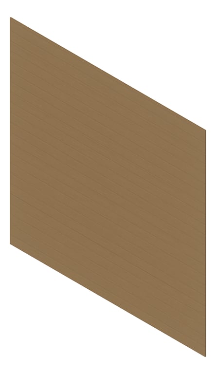 3D Presentation Image of Cladding Aluminium Deco Narrowline Horizontal SnowGum Material