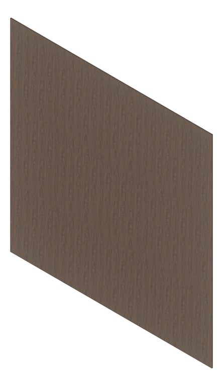3D Presentation Image of Cladding Aluminium Deco Narrowline Vertical AfricanBlackwood Material
