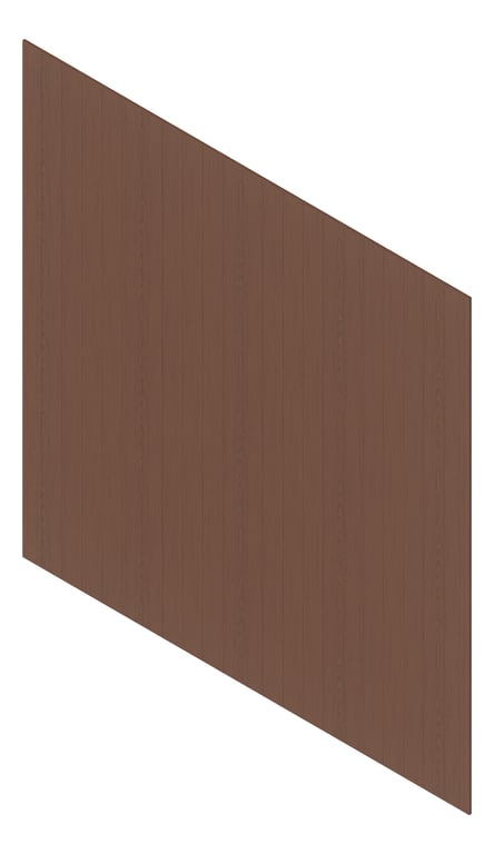 3D Presentation Image of Cladding Aluminium Deco Narrowline Vertical WesternRedCedar Material