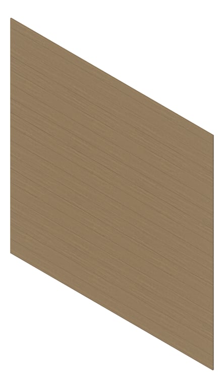 3D Presentation Image of Cladding Aluminium Deco VGroove Horizontal HoneyEmber Material